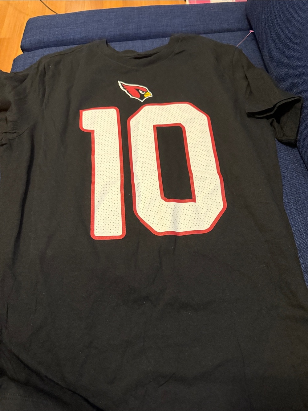 Nike Black Tee with White & Red #10 Cardinals Graphic